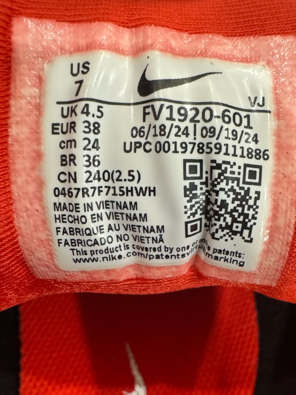 Size 7- Nike Air Max Muse Habanero Red FV1920-601 - Picture 7 of 7